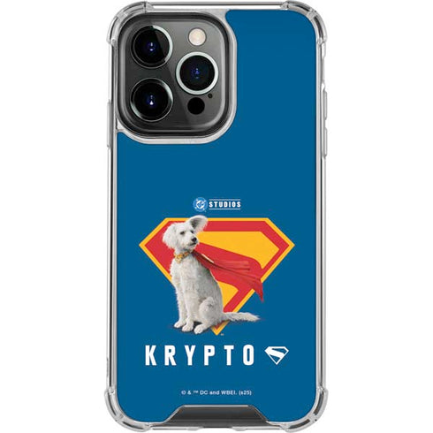 Superman 2025 Krypto the Super Dog iPhone 15 Pro Max Clear Case